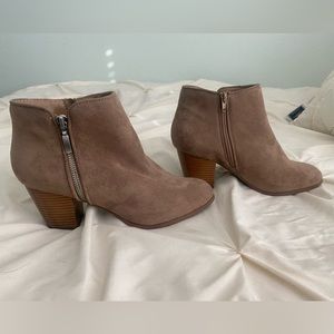 Style&Co beige suede booties